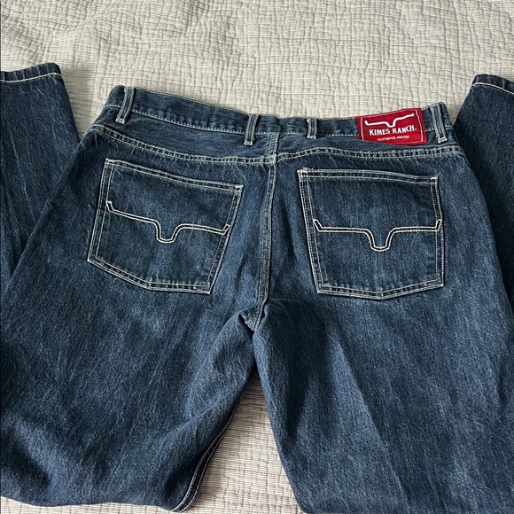 Kimes Ranch Dark Blue Bootcut Jeans size 36x34 - Picture 4 of 7